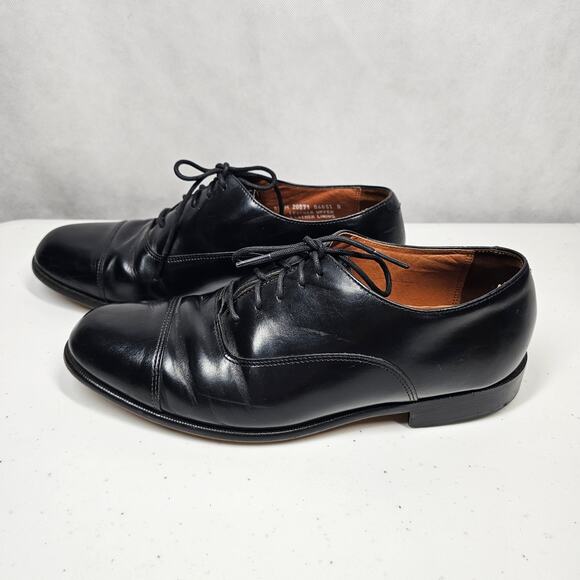 Vintage Bostonian Classics First Flex Black Lace Up Derby Shoes Men's 9.5 M - Picture 5 of 10